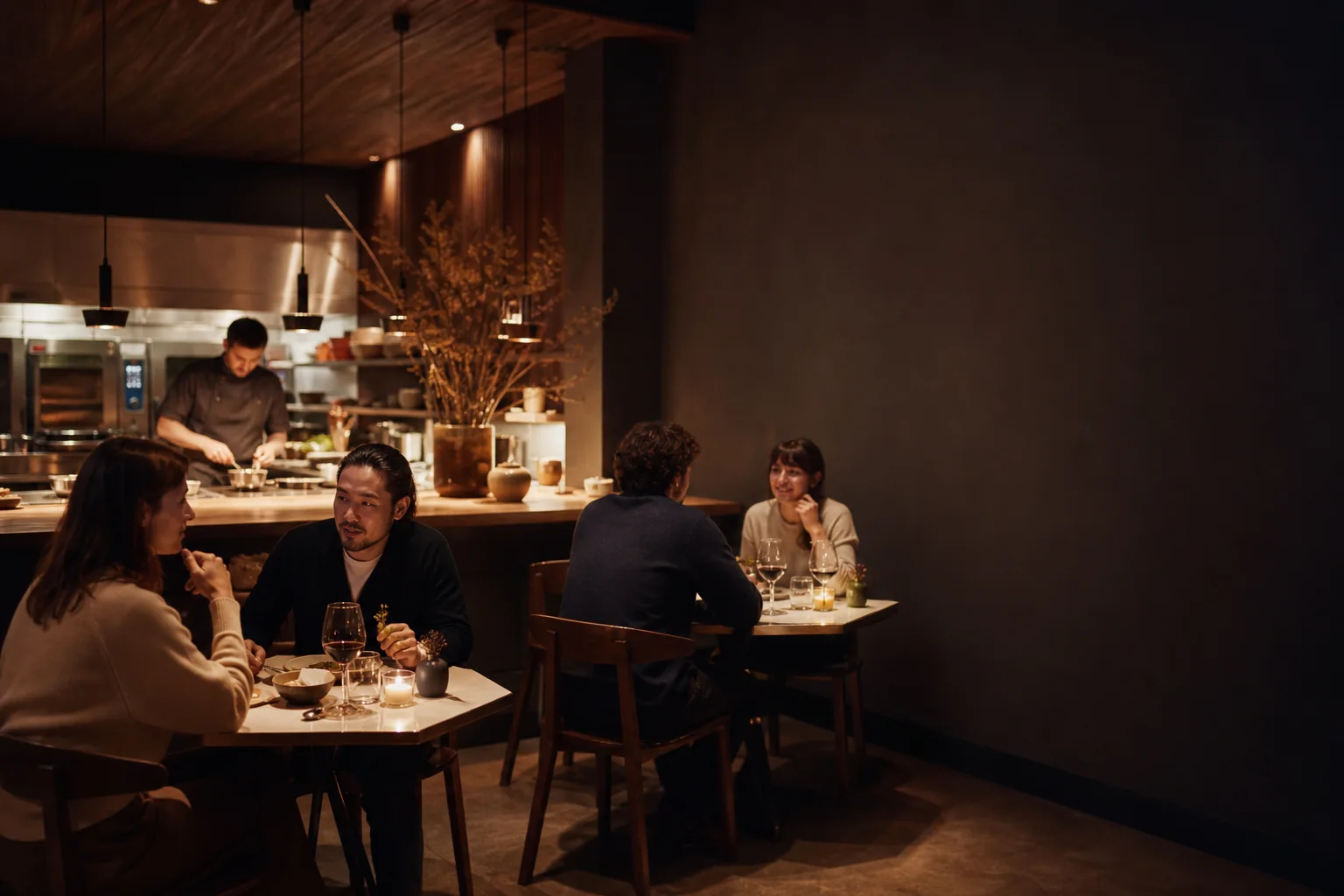 Vorschau einer atmosphärischen Restaurant-Website